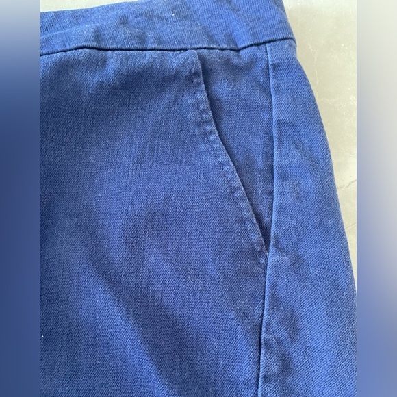 Blue Rain Women's Scallop Hem Shorts Mid Rise Chino Royal Blue Size medium - Picture 3 of 6